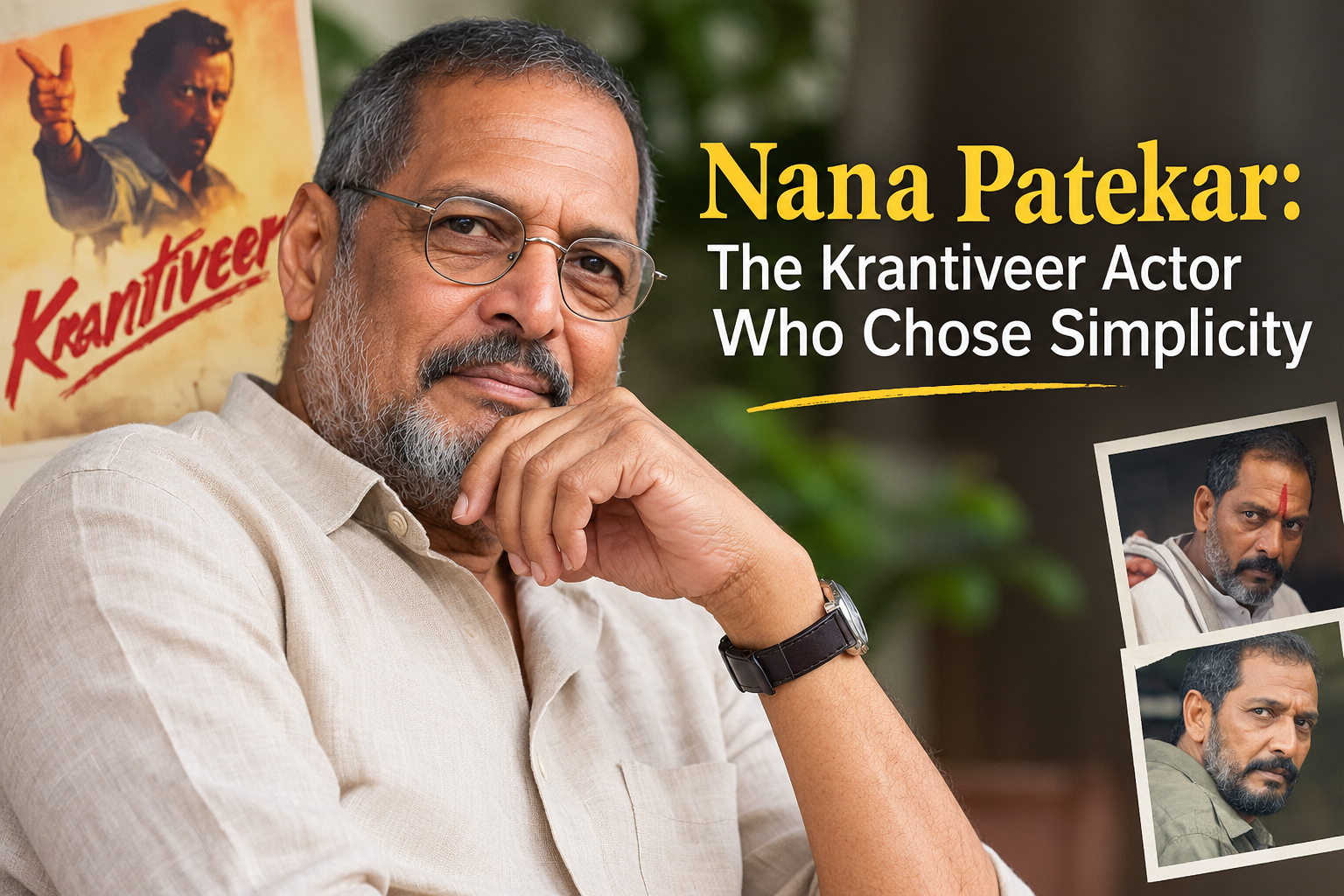 Nana Patekar: The Krantiveer Actor Who Chose Simplicity and Service